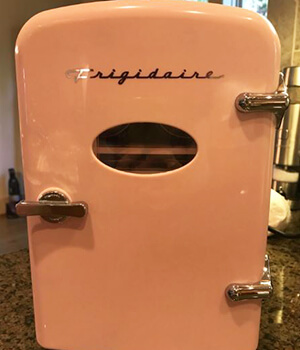 vintage mini fridge