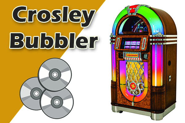 retro style jukebox crosley slimline bubbler